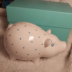 Tiffany & Co. Blue Dot Piggy Bank NWT